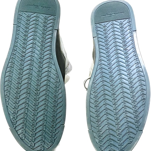 NEW Men’s Ferragamo Noe Leather High Tops. SZ 44 - Picture 6 of 7